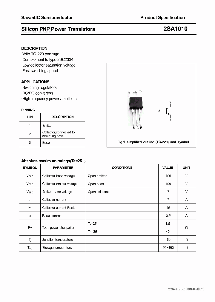 2SA1010_149226.PDF Datasheet