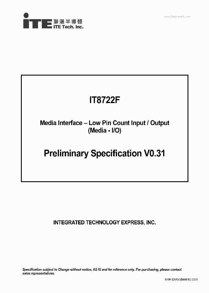 IT8722F_153166.PDF Datasheet