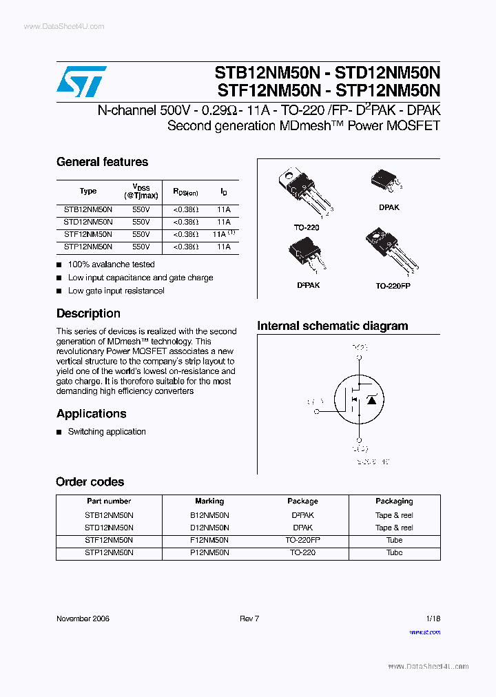 STD12NM50N_152889.PDF Datasheet