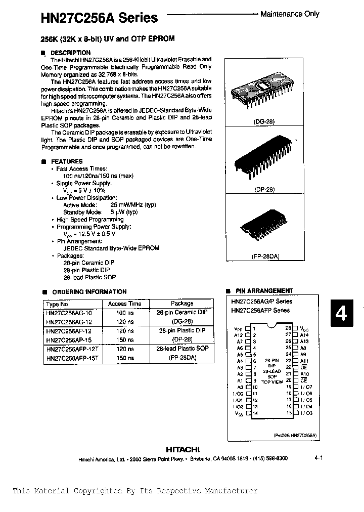 HN27C256AFP-12T_160563.PDF Datasheet