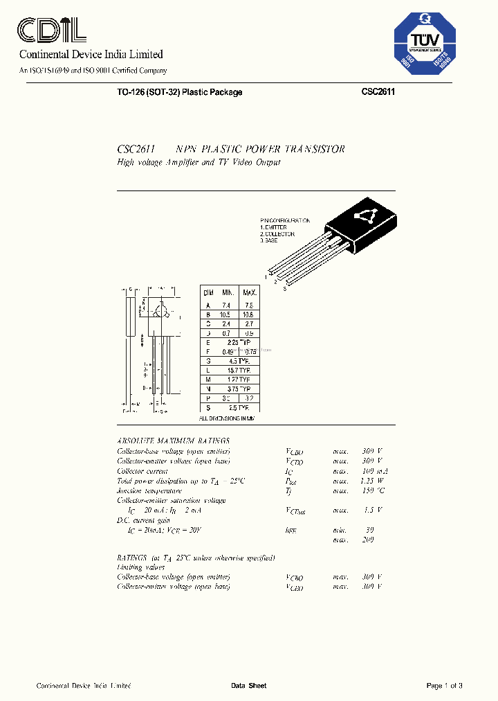 CSC2611_155819.PDF Datasheet