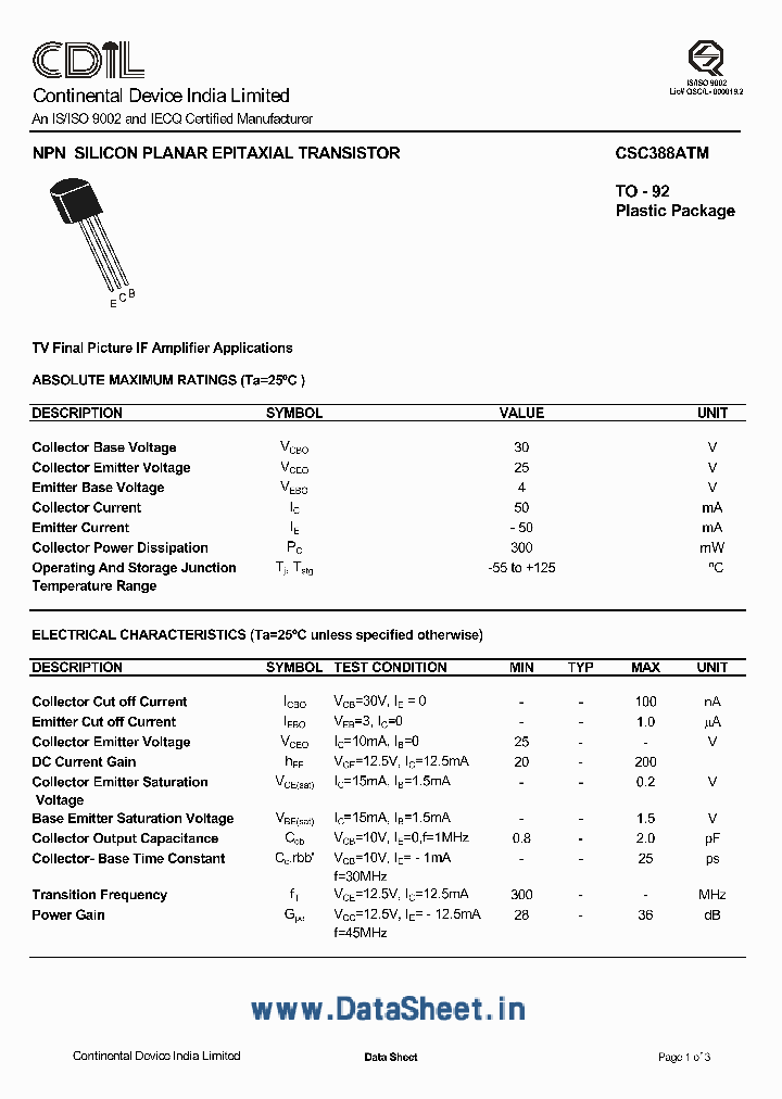 CSC388ATM_155831.PDF Datasheet