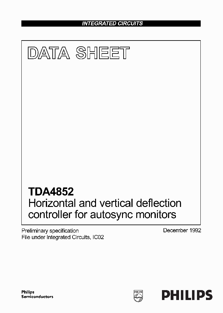 TDA4852_194491.PDF Datasheet