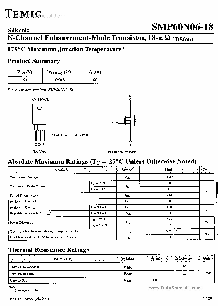 SMP60N06-18_164214.PDF Datasheet