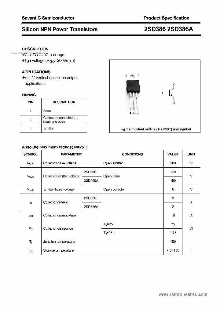 2SD386_168716.PDF Datasheet