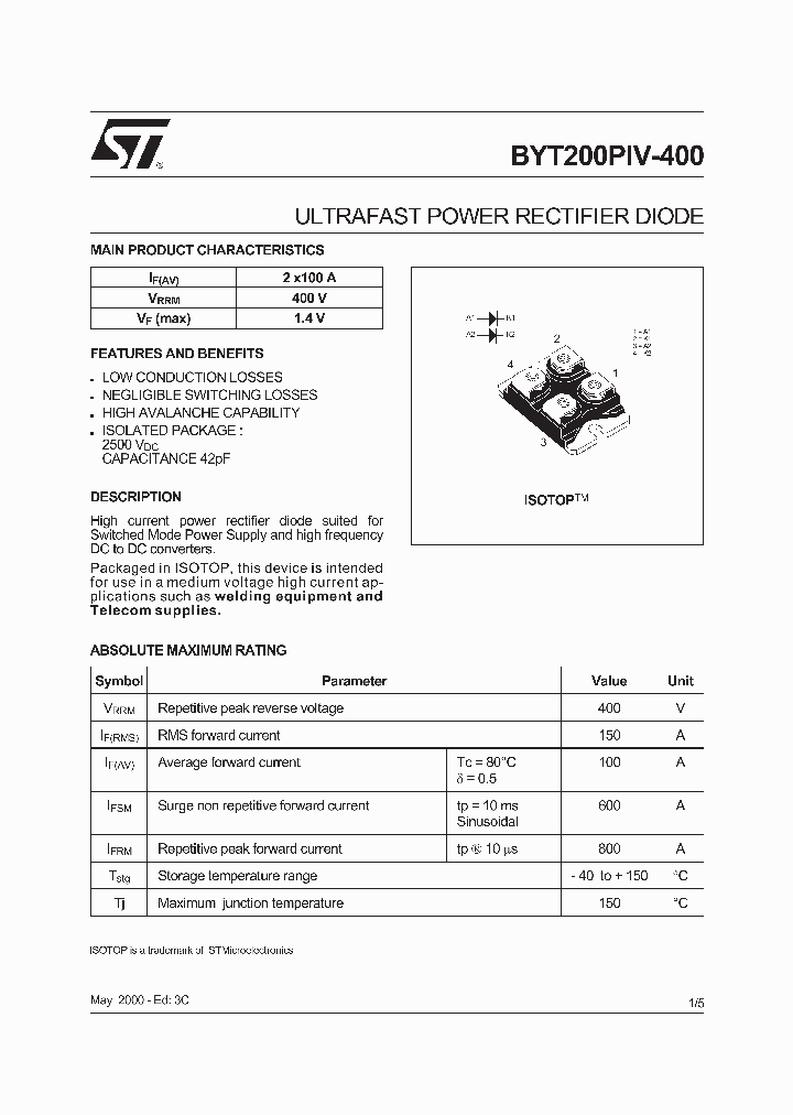 BYT200PIV-400_200328.PDF Datasheet