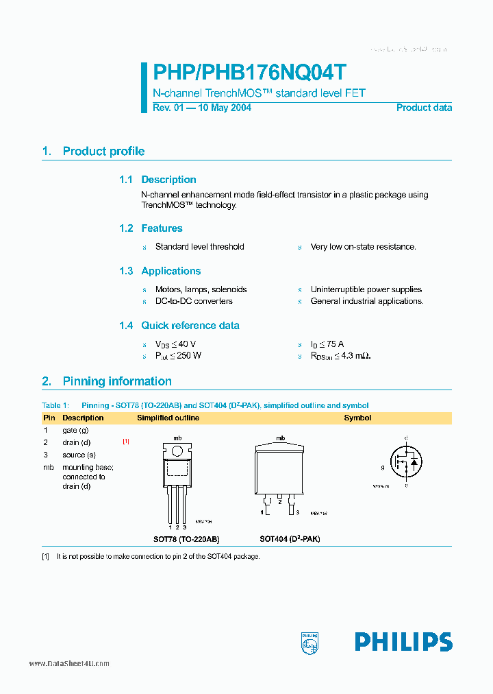 PHP176NQ04T_176876.PDF Datasheet