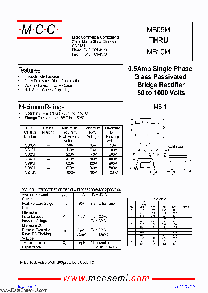 MB6M_177115.PDF Datasheet