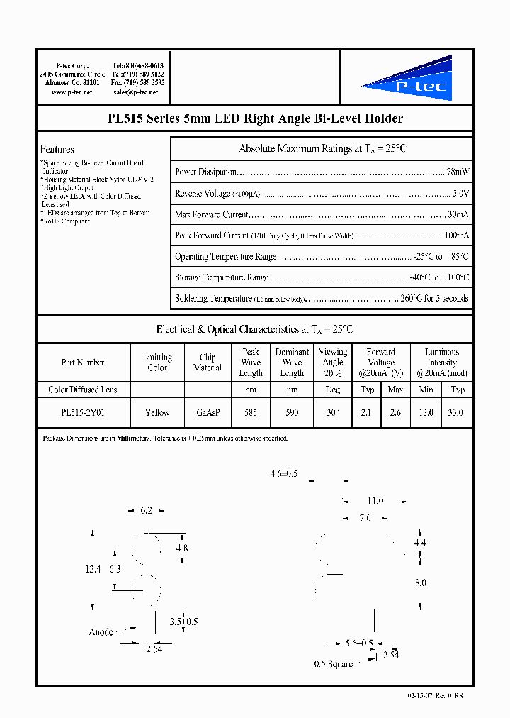 PL515-2Y01_203711.PDF Datasheet