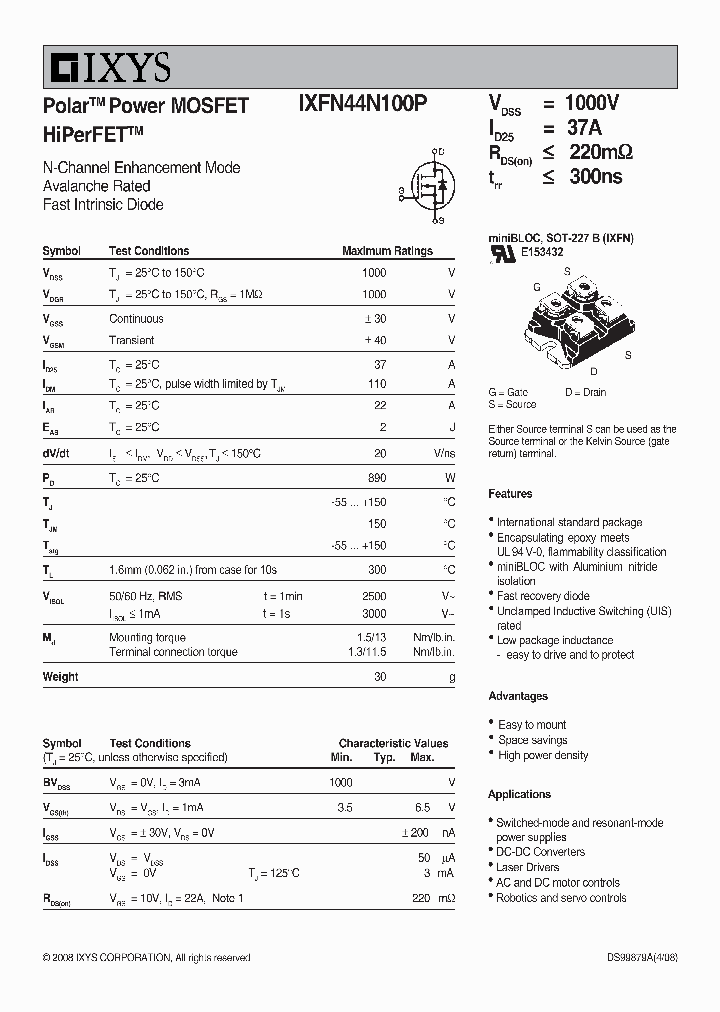 IXFN44N100P_223789.PDF Datasheet