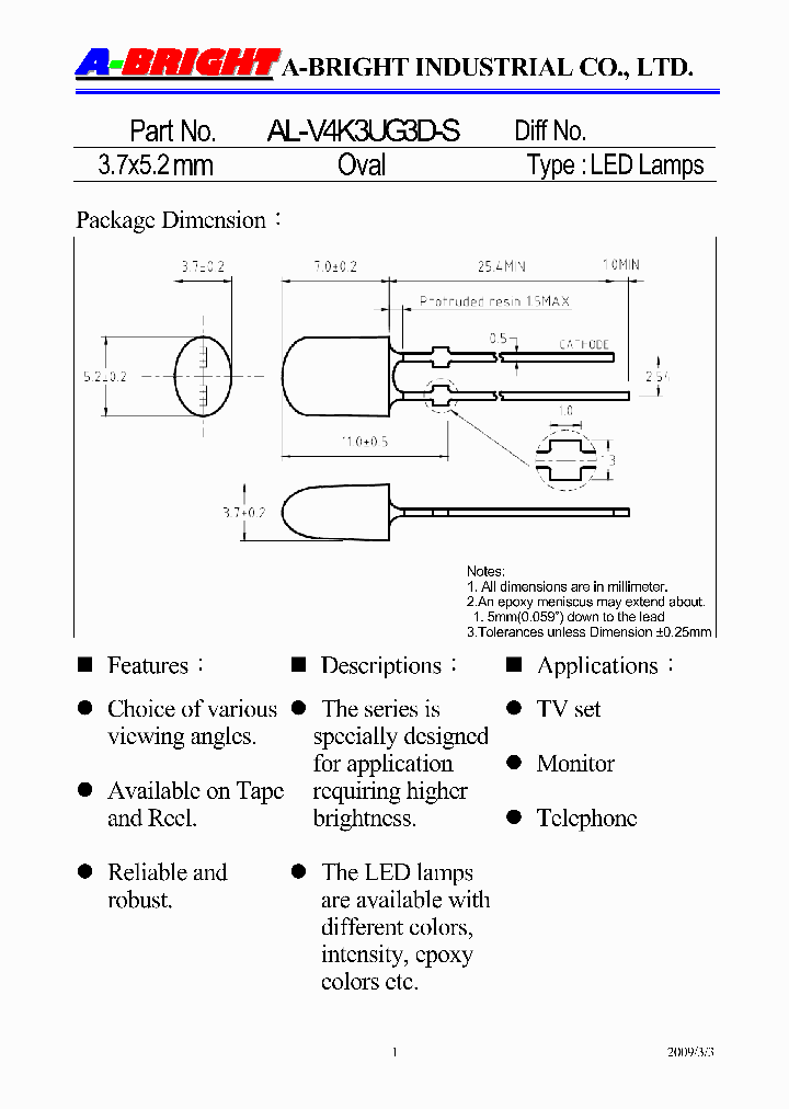 AL-V4K3UG3D-S_265011.PDF Datasheet