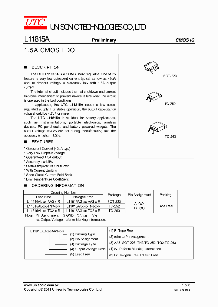 L11815AL-XX-AA3-X-R_265519.PDF Datasheet