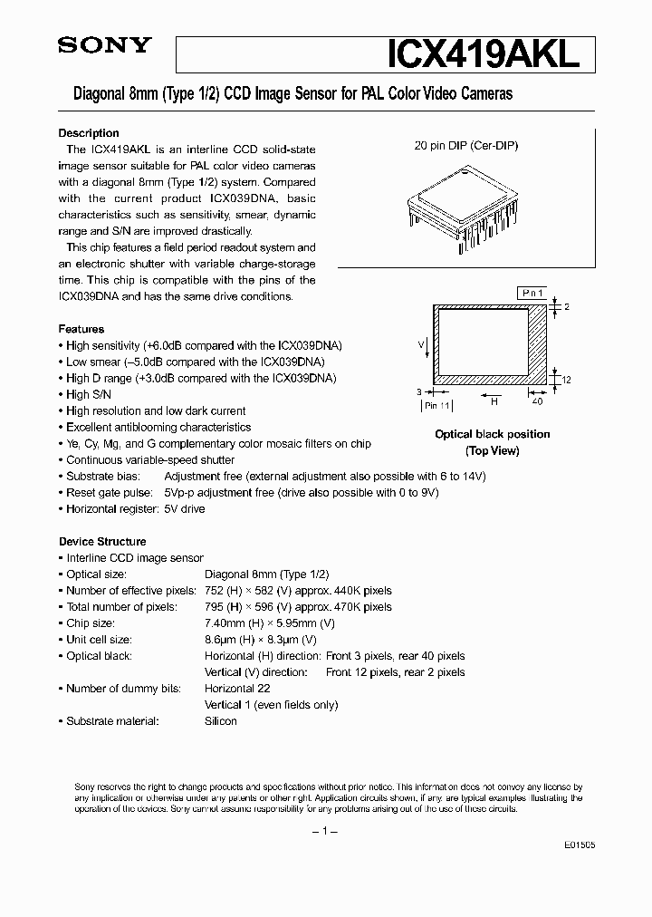 ICX419AKL_282112.PDF Datasheet