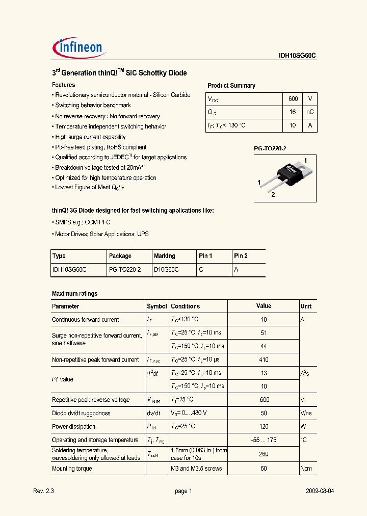IDH10SG60C_383994.PDF Datasheet