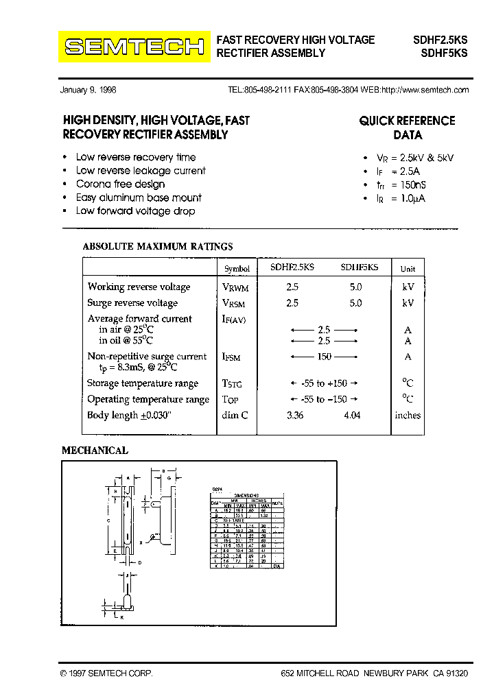 SDHF25KS_408197.PDF Datasheet