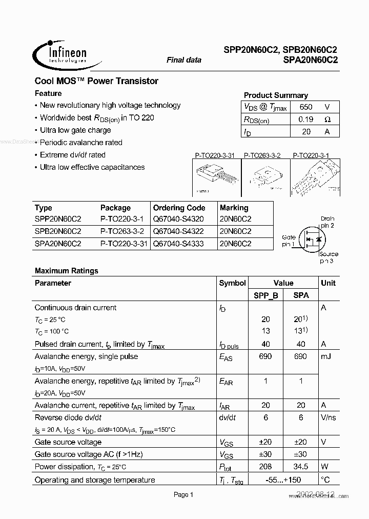 20N60C2_189252.PDF Datasheet