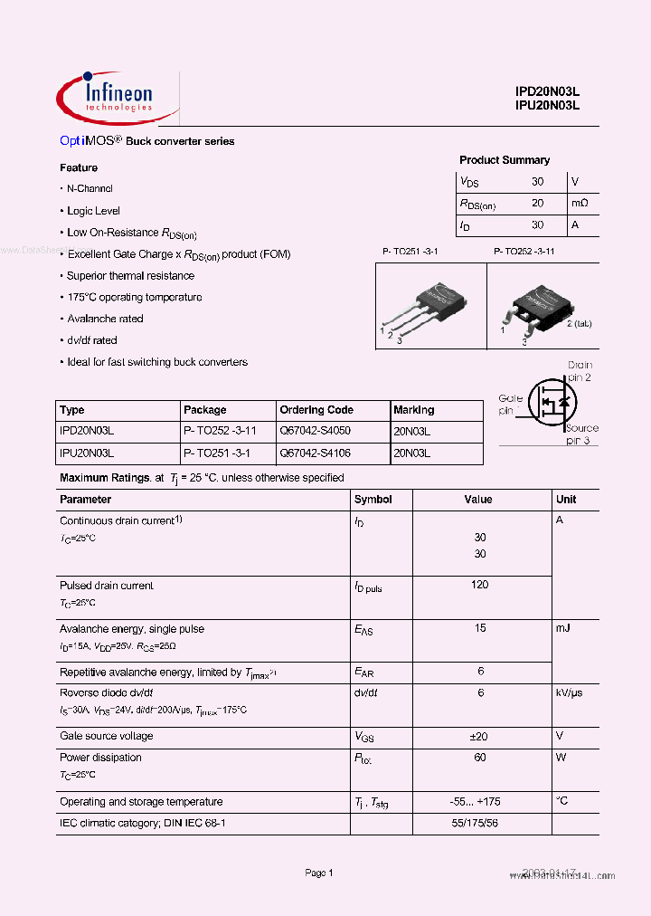 20N03L_189247.PDF Datasheet