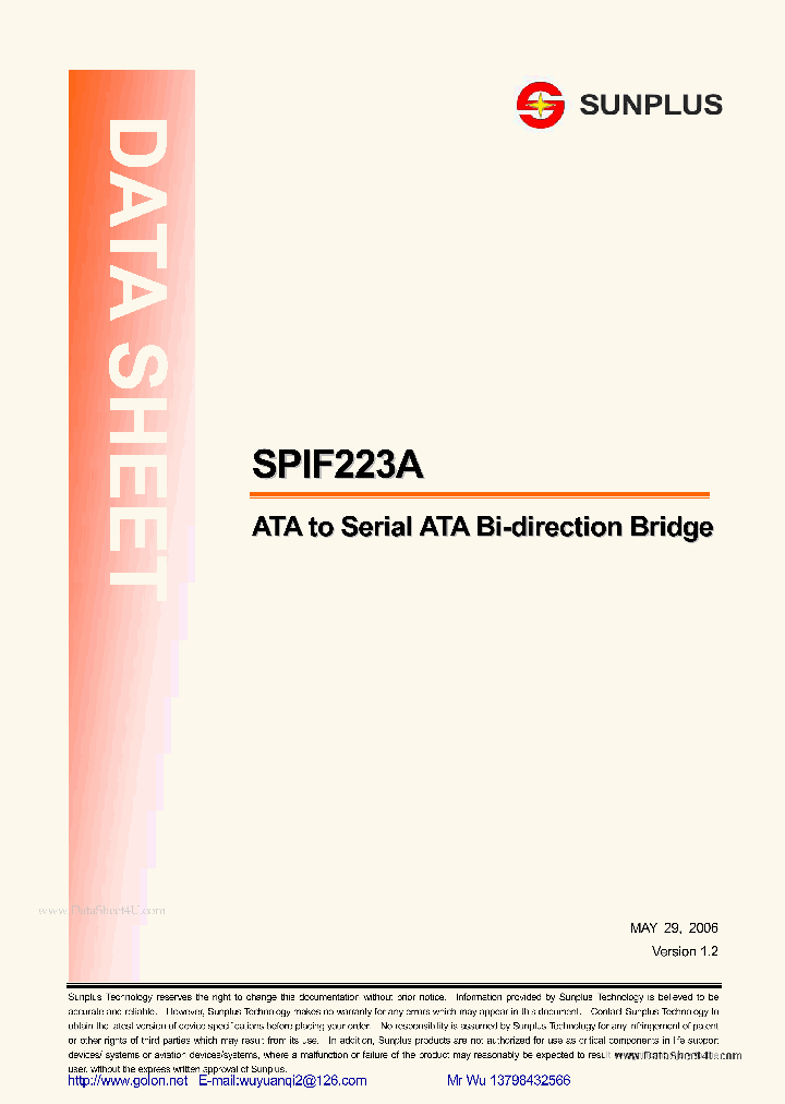 SPIF223A_196593.PDF Datasheet