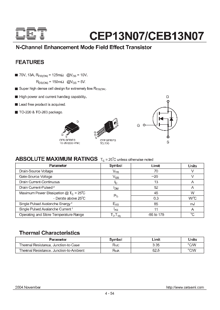 CEB13N07_484776.PDF Datasheet