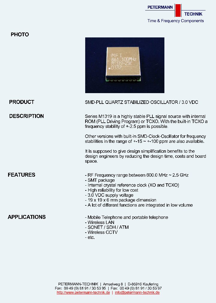 M1319-T25K_432390.PDF Datasheet