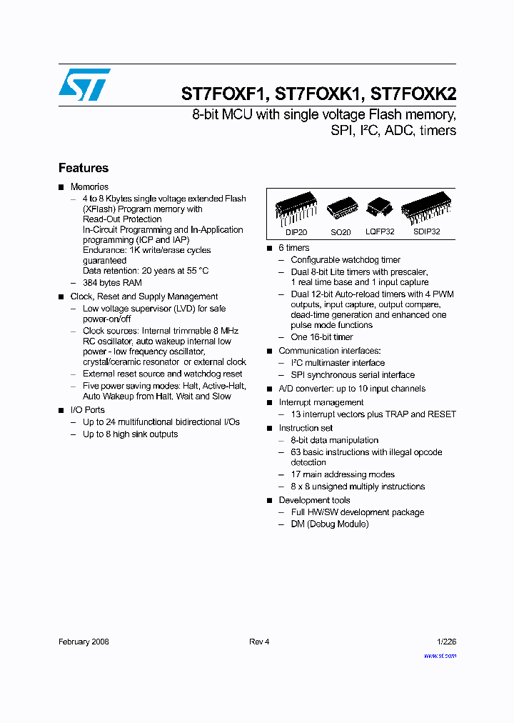 ST7FOXK1_550545.PDF Datasheet