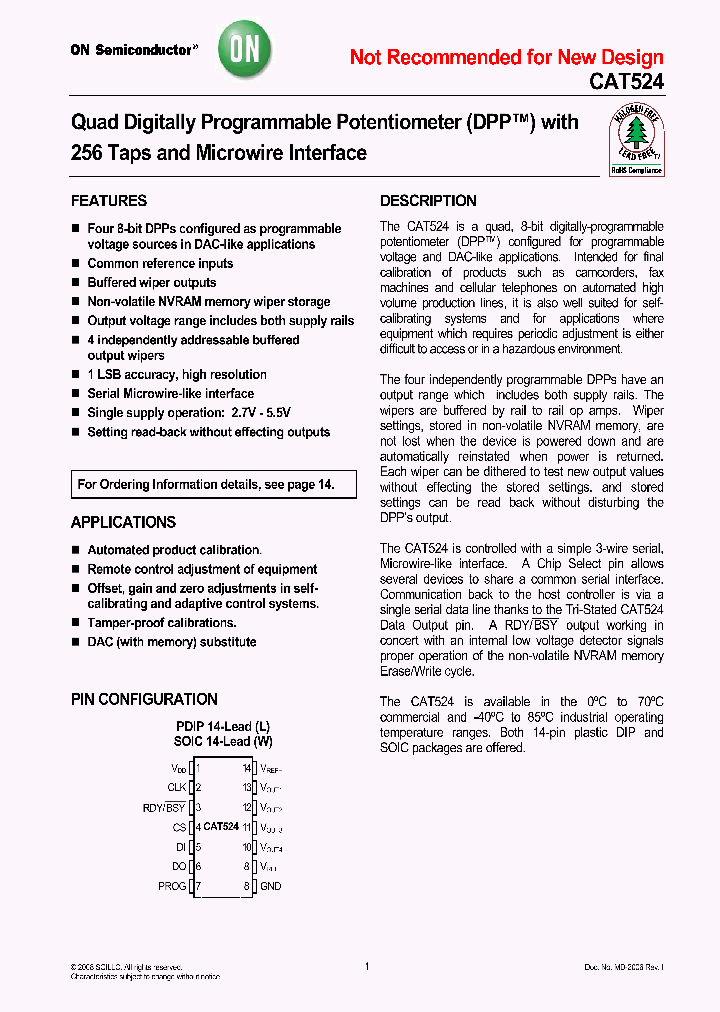 CAT524LI-T2_464686.PDF Datasheet