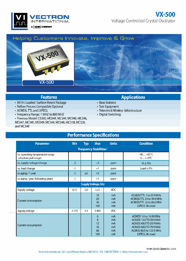 VX-500_238081.PDF Datasheet