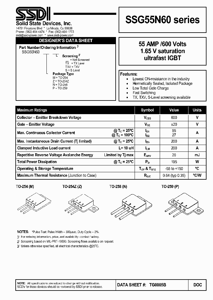 SSG55N601_507856.PDF Datasheet