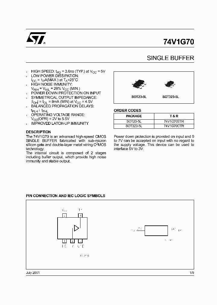 74V1G70CTR_266156.PDF Datasheet