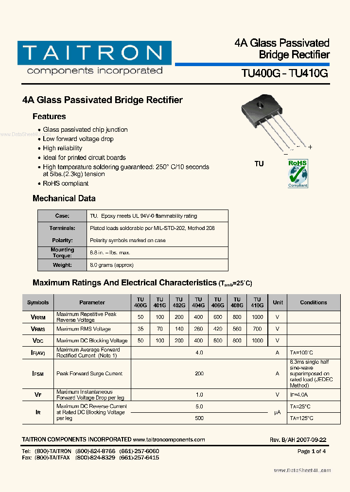 TU400G_245955.PDF Datasheet