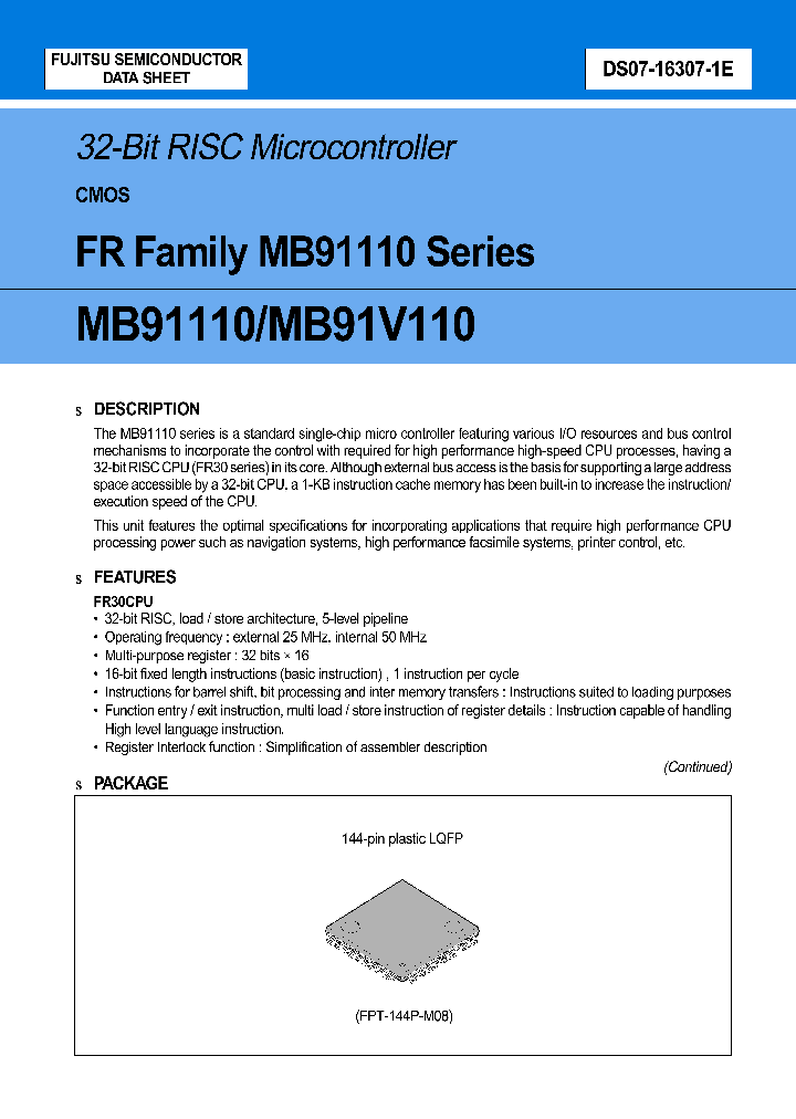 MB91110_566047.PDF Datasheet