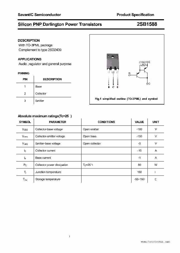 2SB1588_249840.PDF Datasheet