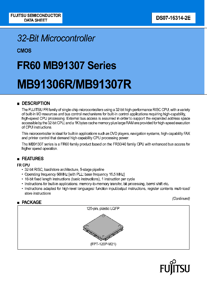 MB91307_618114.PDF Datasheet