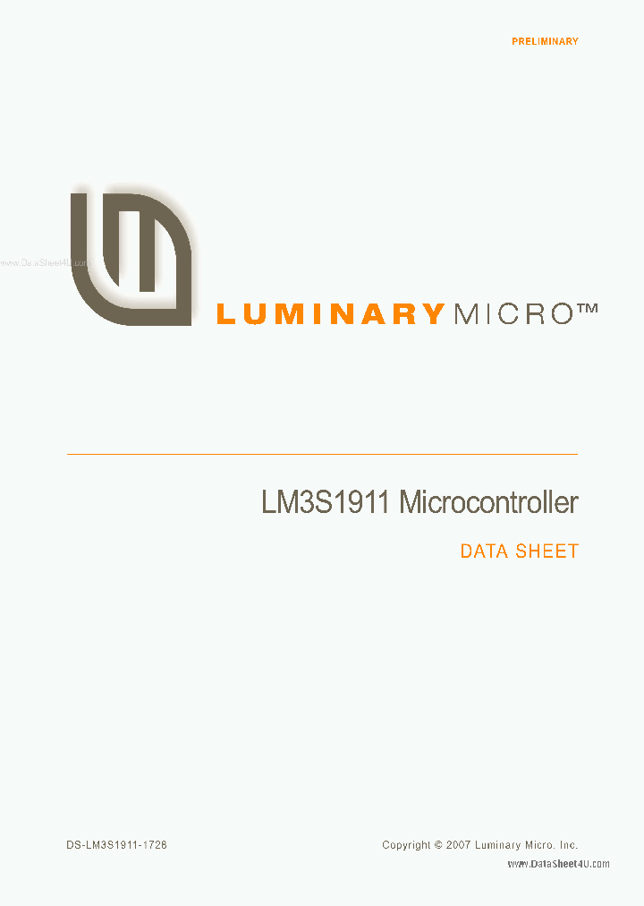 LM3S1191_264490.PDF Datasheet