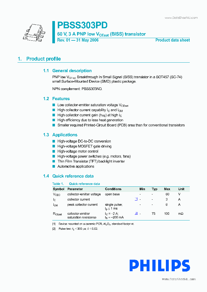 PBSS303PD_267483.PDF Datasheet