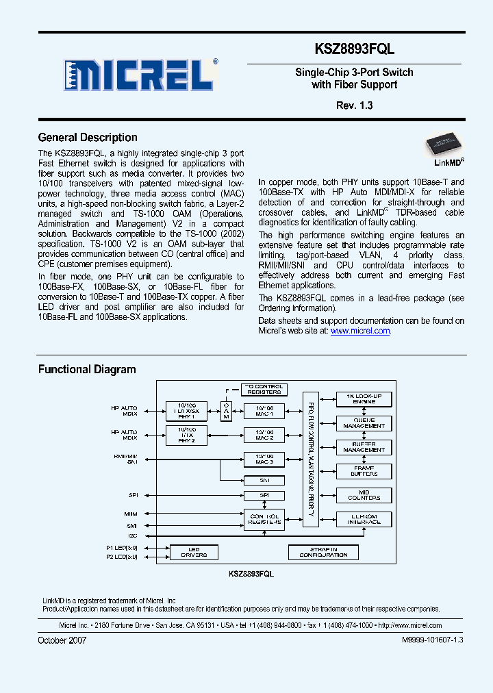 KSZ8893FQL_636133.PDF Datasheet