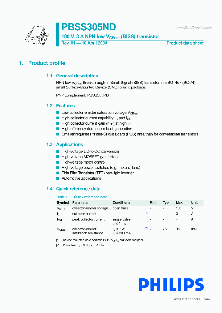 PBSS305ND_267488.PDF Datasheet