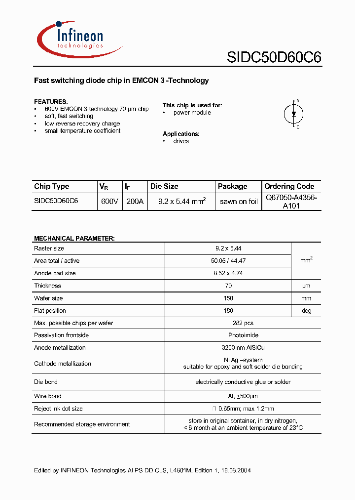 SIDC50D60C6_297374.PDF Datasheet
