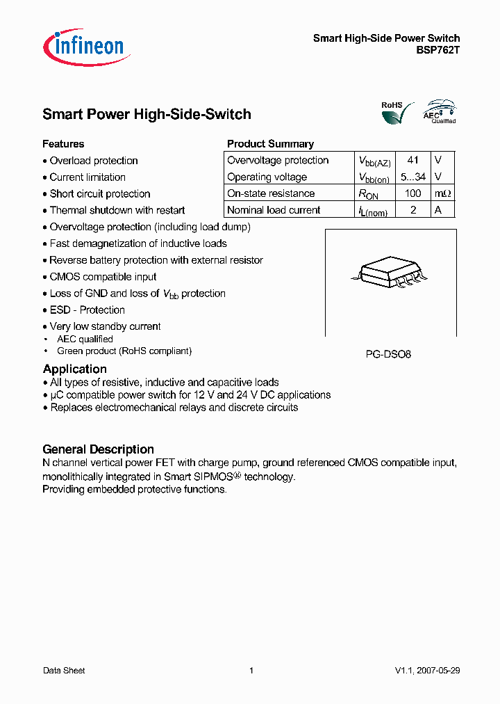 BSP762T_668073.PDF Datasheet