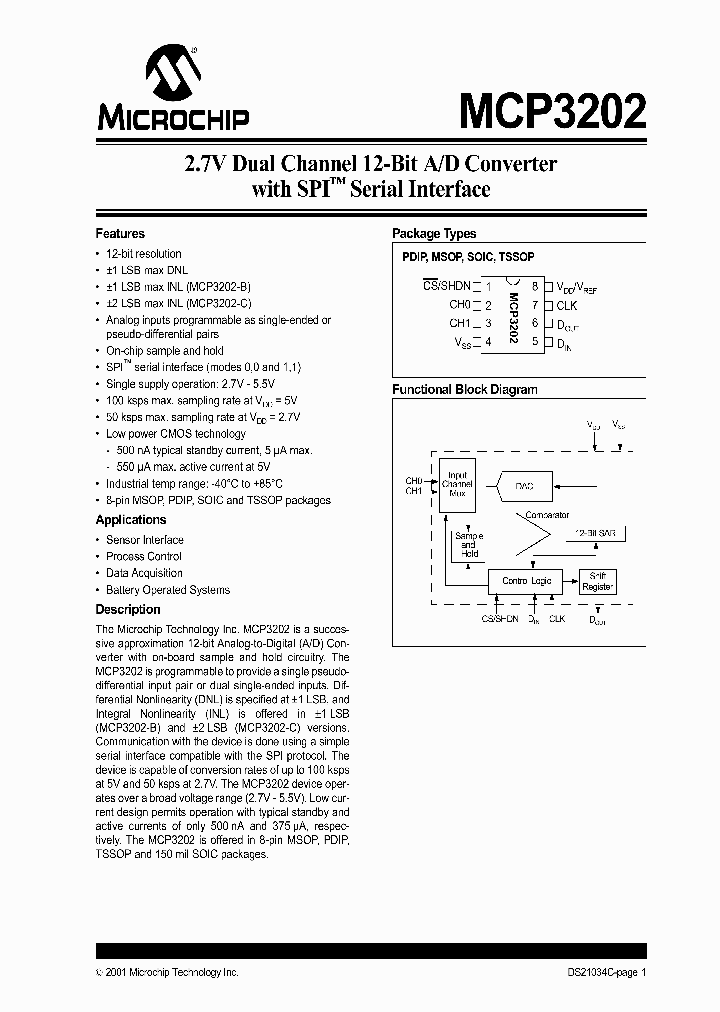 MCP3202-BIP_300284.PDF Datasheet