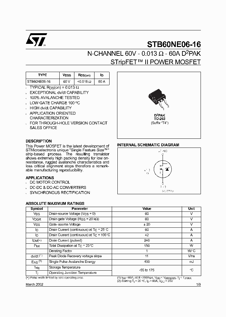 STB60NE06-16_309441.PDF Datasheet