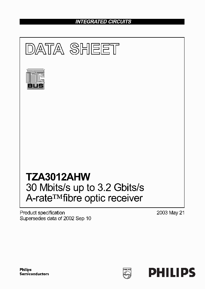 TZA3012AHW_700153.PDF Datasheet