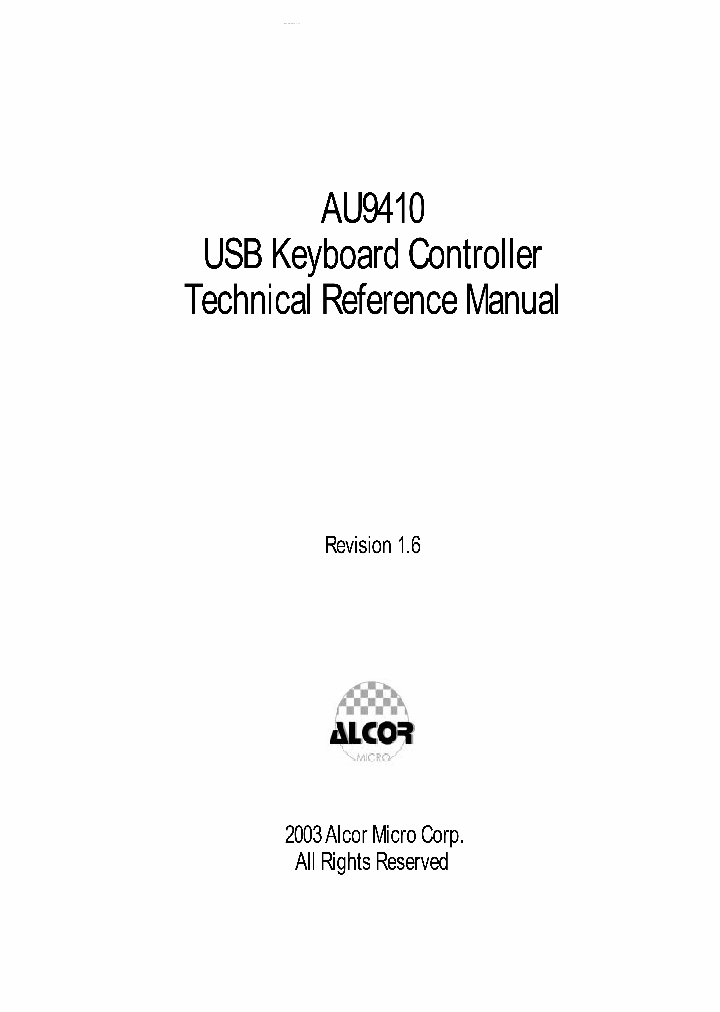 AU9410_316327.PDF Datasheet