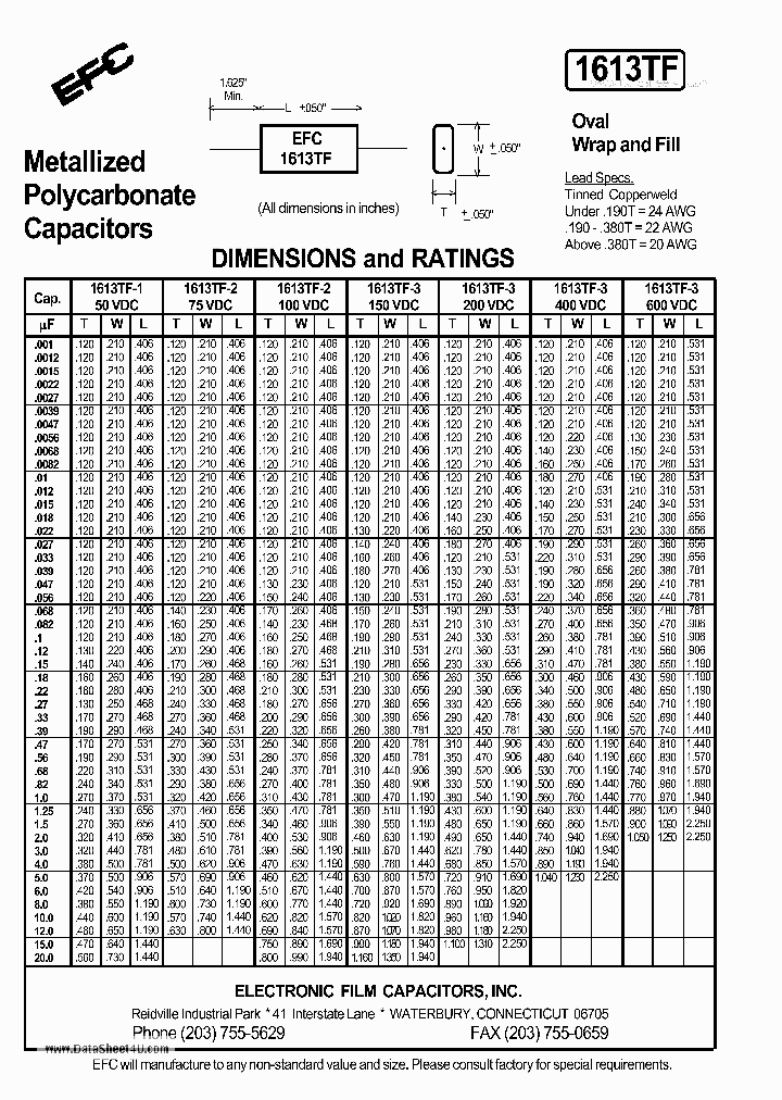 1613TF_329959.PDF Datasheet