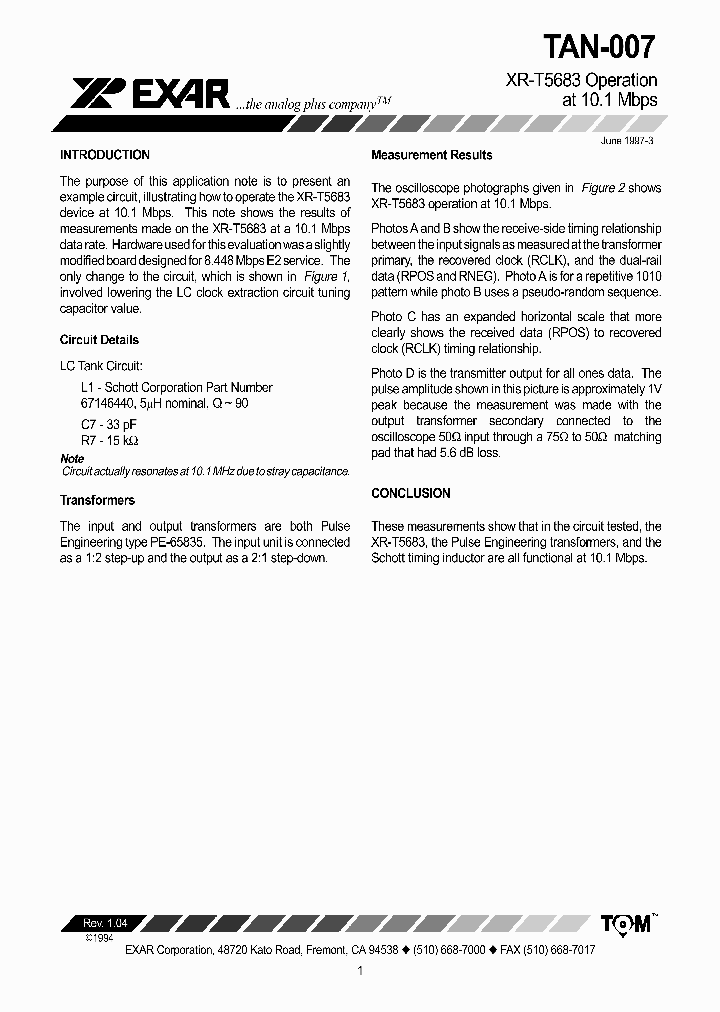 XR-T5683_389161.PDF Datasheet