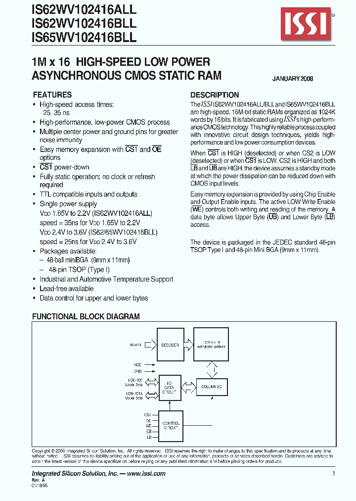 IS62WV102416BLL-25TLI_404343.PDF Datasheet