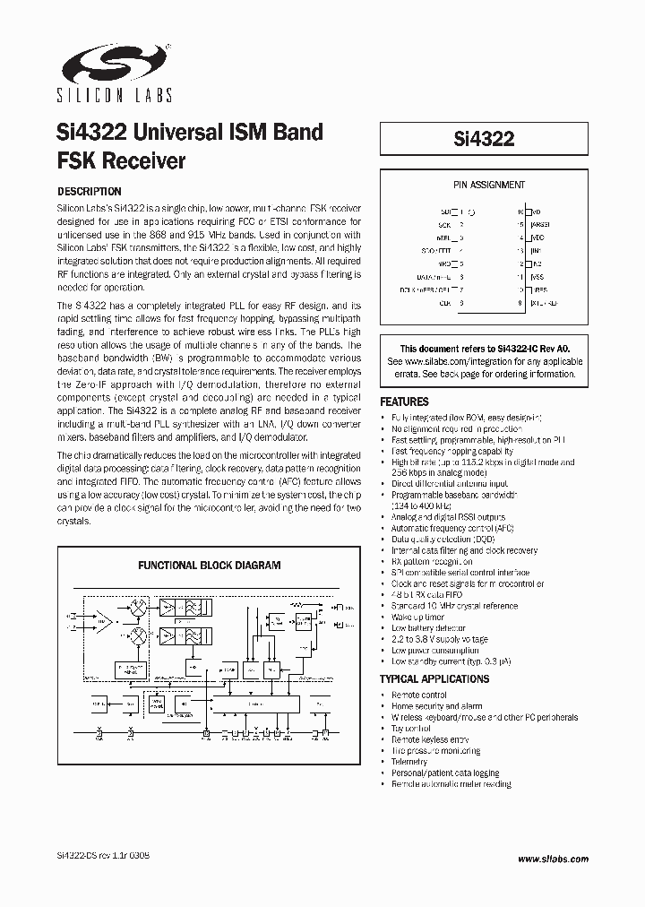SI4322-A1-FT_410859.PDF Datasheet