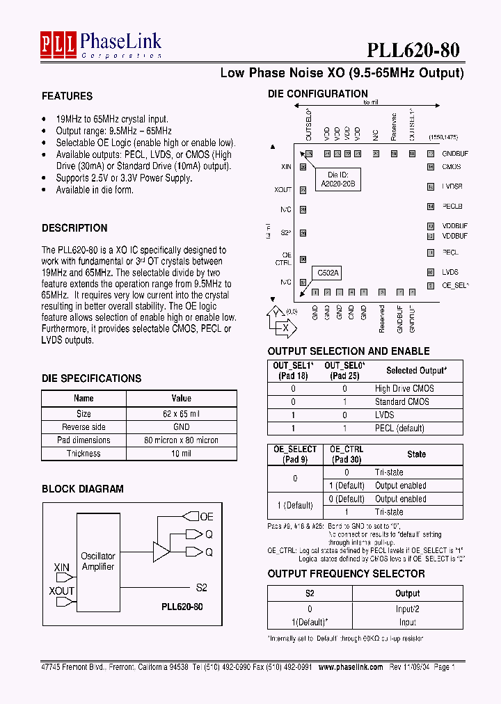 PLL620-80_761476.PDF Datasheet