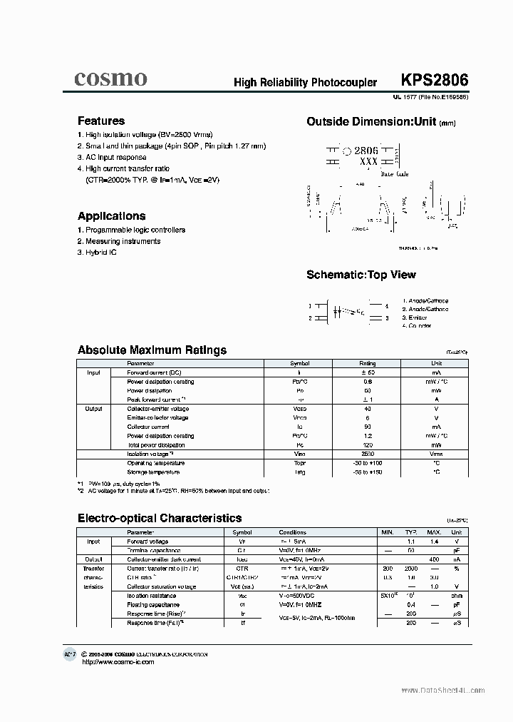 KPS2806_393302.PDF Datasheet