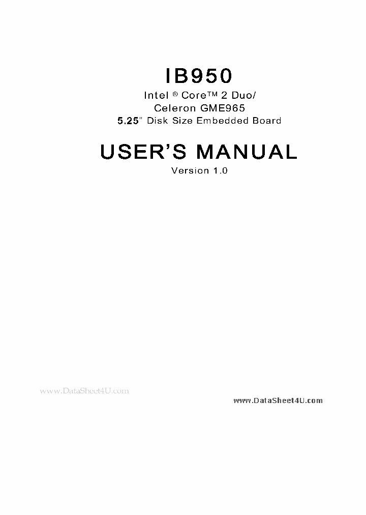 IB950_396169.PDF Datasheet